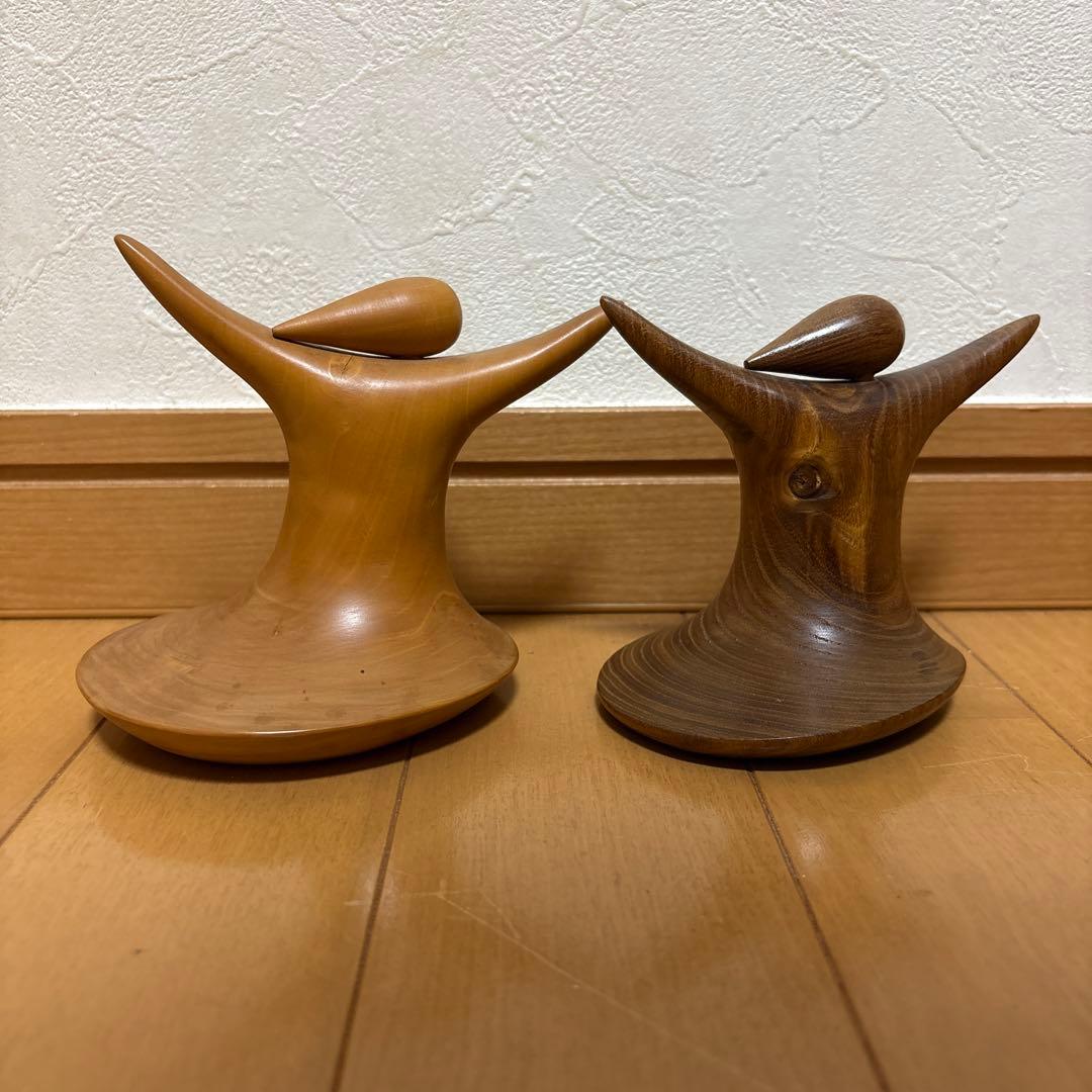 創作こけし　片瀬快平作品　2体組　KokeshiDoll