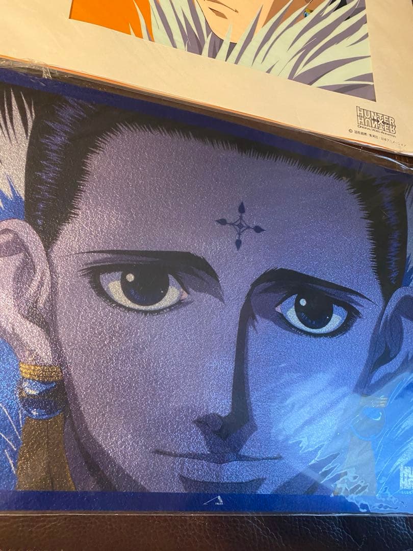 ☆当時物 HUNTER×HUNTER クロロ クリスタルシート ミニポスター