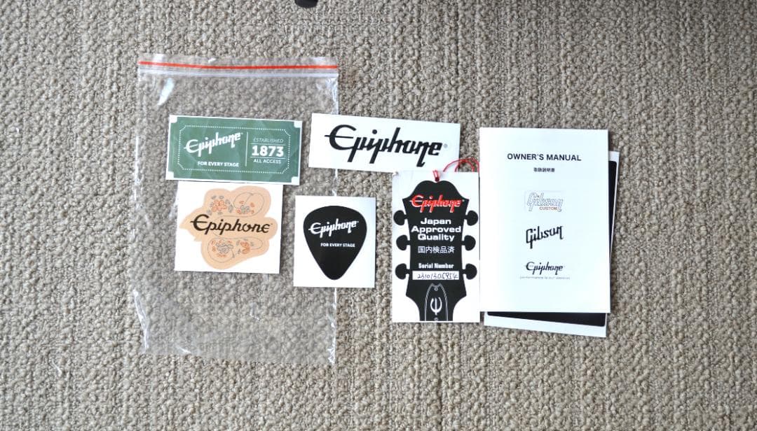 極上品　Epiphone LesPaul イエロー純正ケース付き