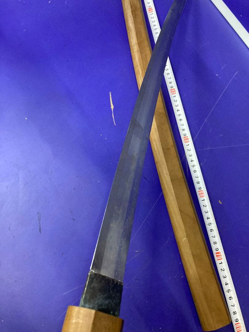 G）模造刀 白鞘 太刀 全長約103センチ 高級