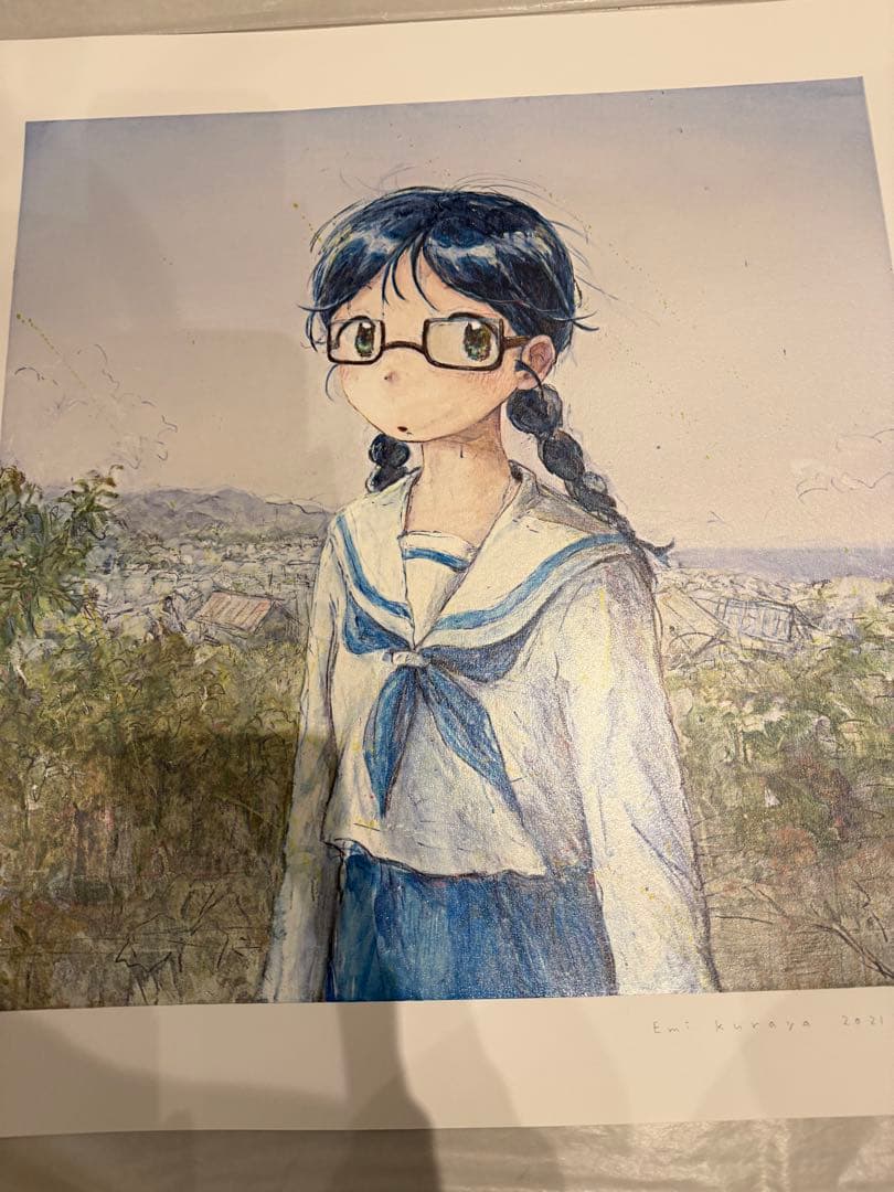 くらやえみ A Place With Ocean View 版画 サイン入り