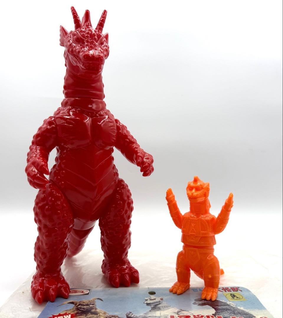 M1号 ブルマァクタイプの怪獣 チタノザウルス ミニ メカゴジラ付き 未塗装