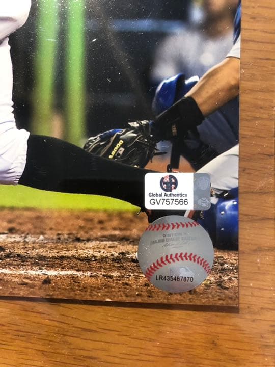 【1月SALE】ジャンカルロ・スタントン　MLB 直筆サインPhoto
