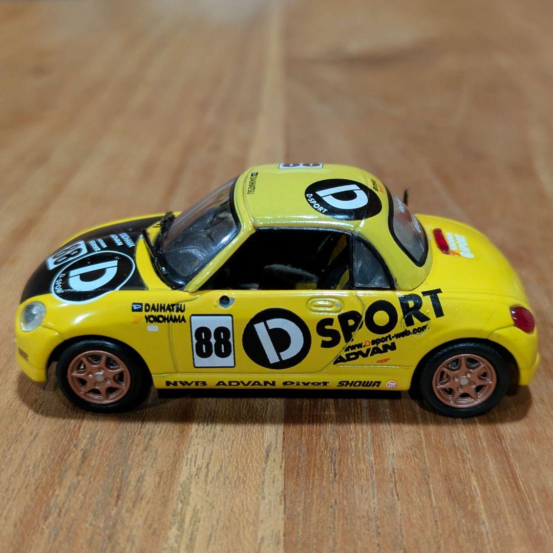 ダイハツ　初代　コペン　ミニカー　イエロー　2台セット　【1台難有り】