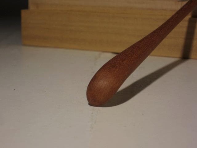梅の木自作茶杓　千代ノ栄　即中斎花押の逸品 r401