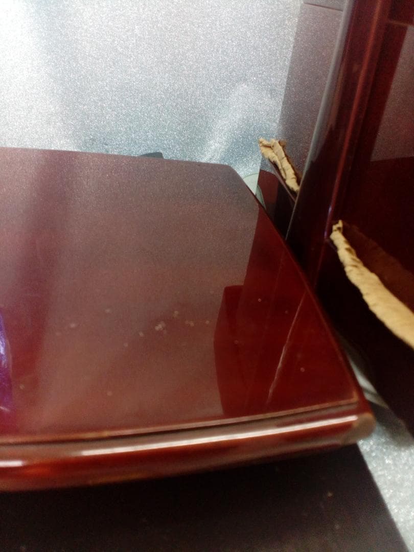 １８５３年江戸時代武家旧家蔵出天保年間他墨書有り朱色漆塗木製三段堤藍重箱当時物品