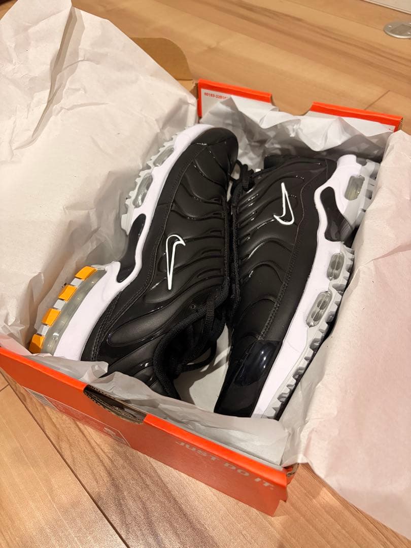 さんま　ゴルフ　Nike Air Max Plus ブラック/ホワイト