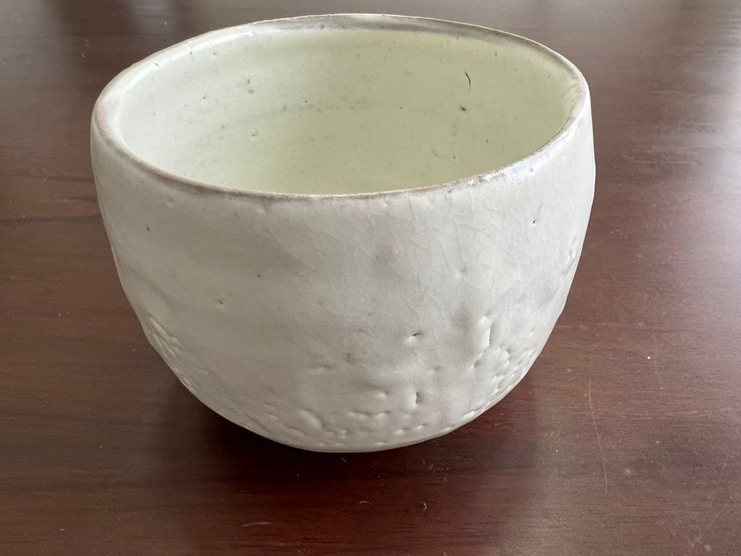 虎渓山水月窯　粉吹風茶碗