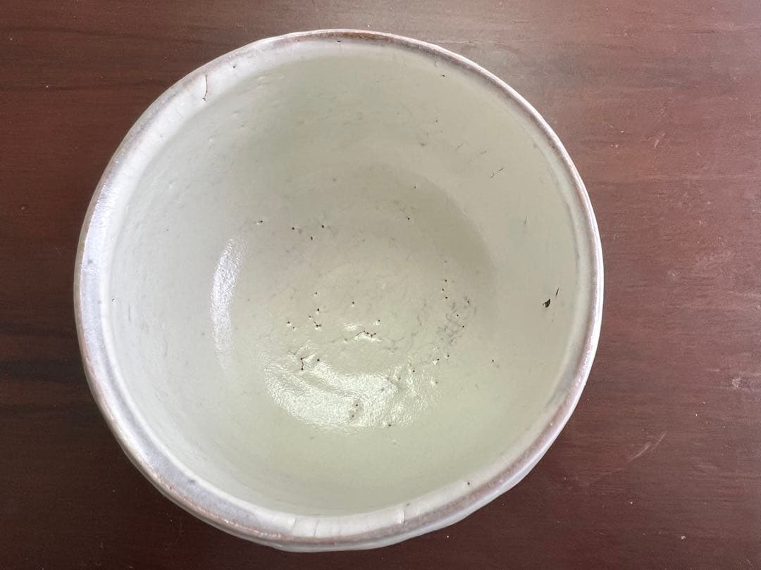 虎渓山水月窯　粉吹風茶碗