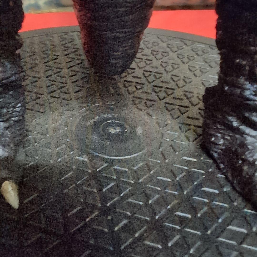 ガメラ怪獣フィギュア 黒 プラスチック製回転座３６０度