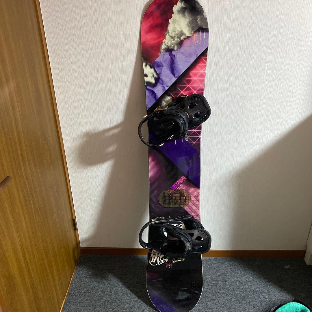 スノーボードセット 紫黒