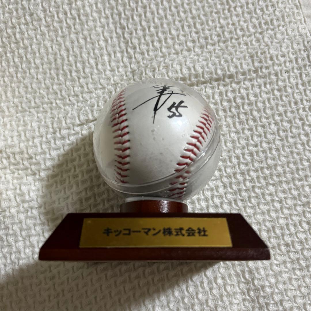 松井秀喜　キッコーマン株式会社 サインボール ケース付き