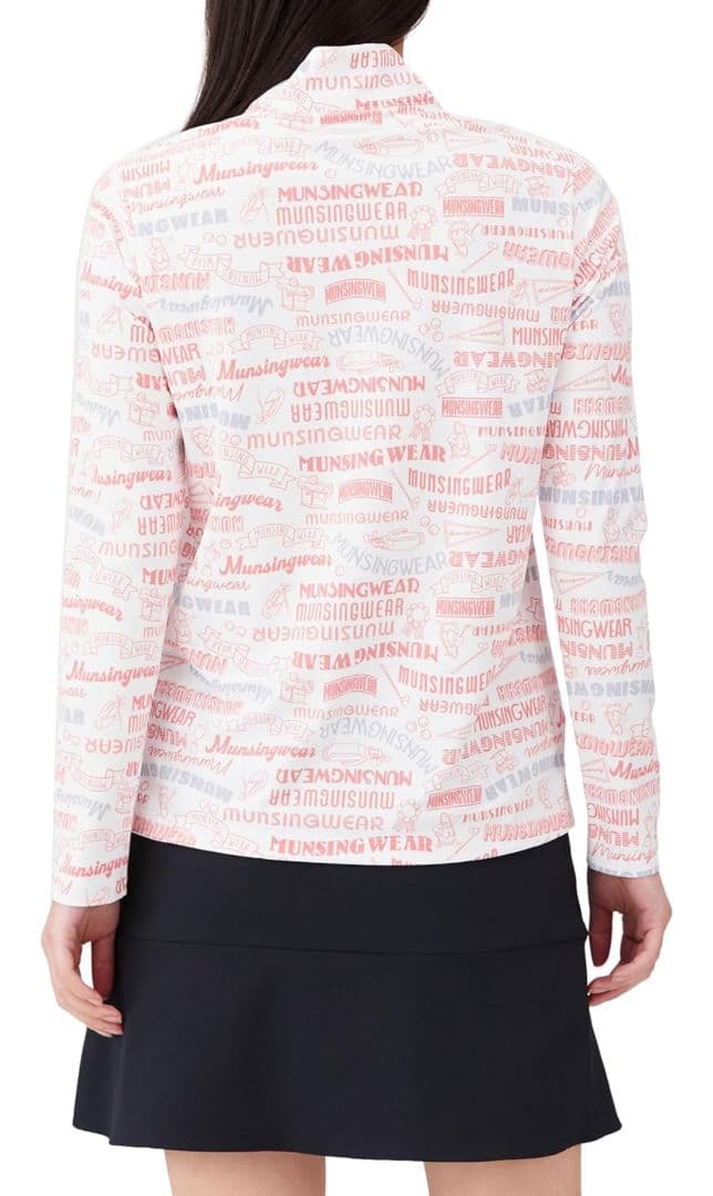 Munsingwear ロゴ 総柄 プリント 長袖 ジップアップ 3L