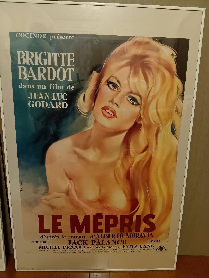 仏ヴィンテージ映画ポスター5枚セット バルドー ゲンズブール バーキン ゴダール