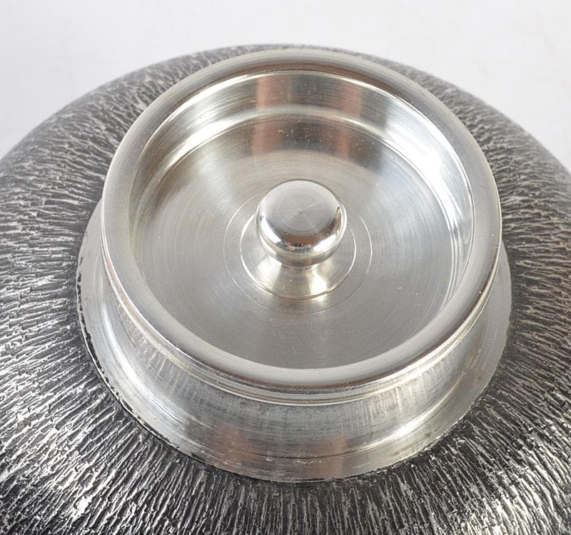 煎茶道具　今井錫器　錫製　杉目茶壷　茶心壷　約278g　共箱　M R4395