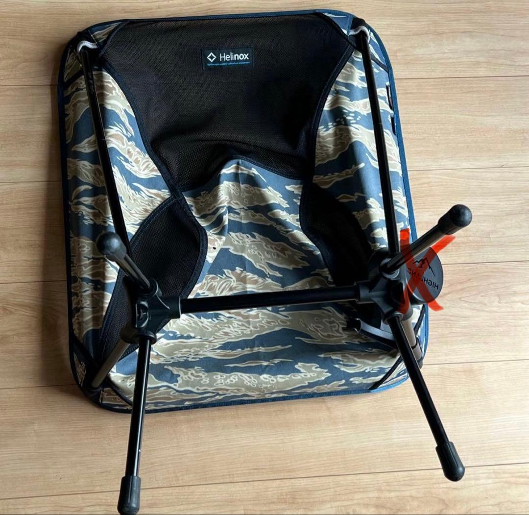 ヘリノックス タイガーカモ　穴あきあり　チェアワン　ロッキングフット　セット