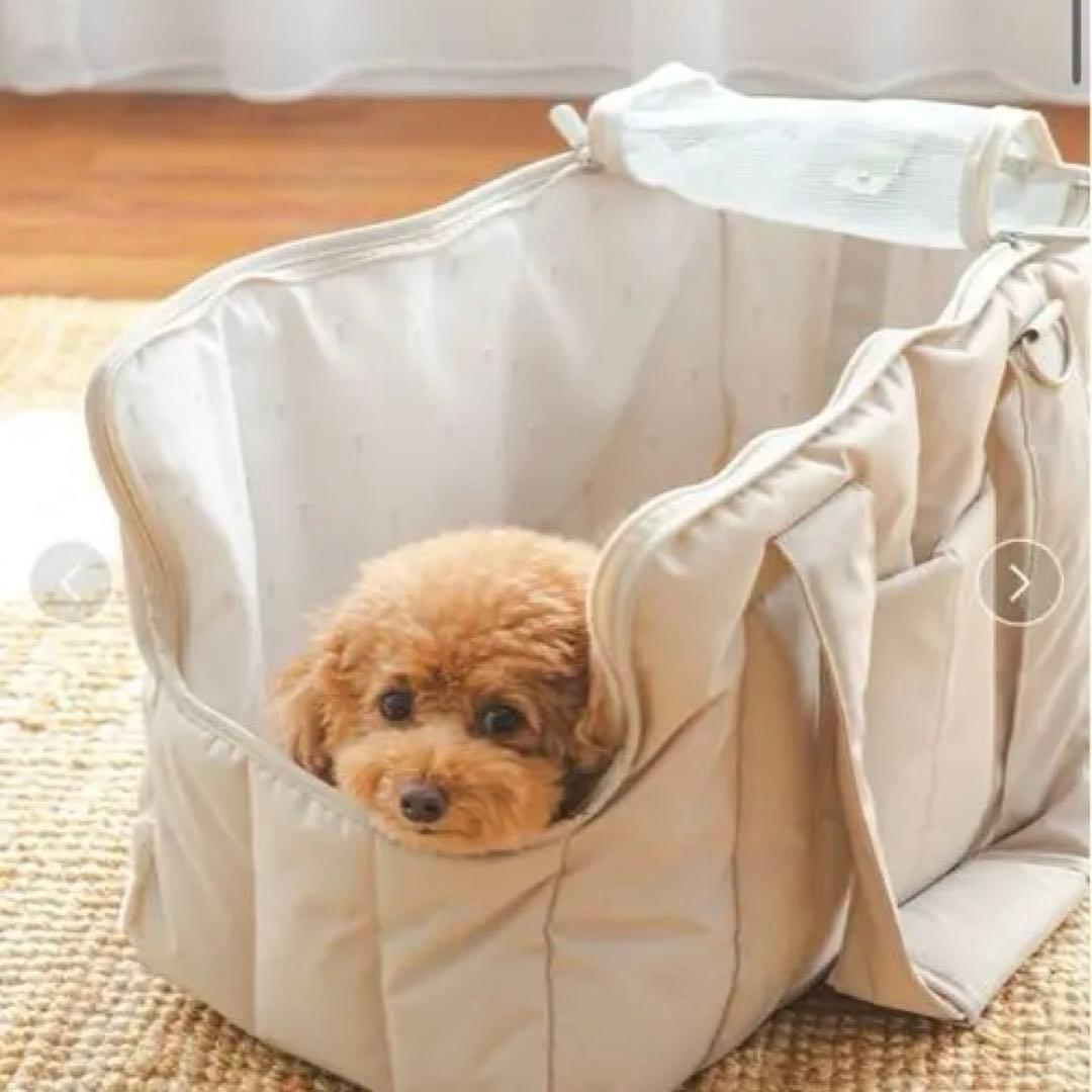 ジェラピケ　犬用お散歩バッグ　キャリー　ジェラートピケ