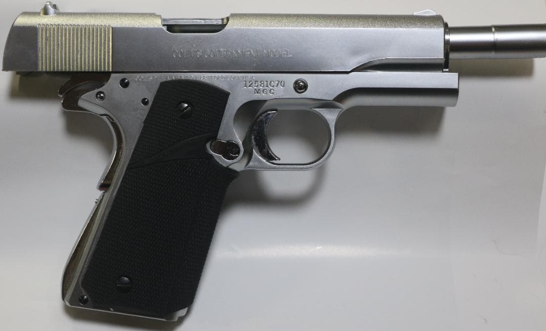 MGCAＢＳ樹脂製モデルガン コルトＧＭ　ＭＫⅣステンレスシルバーSPG合法品