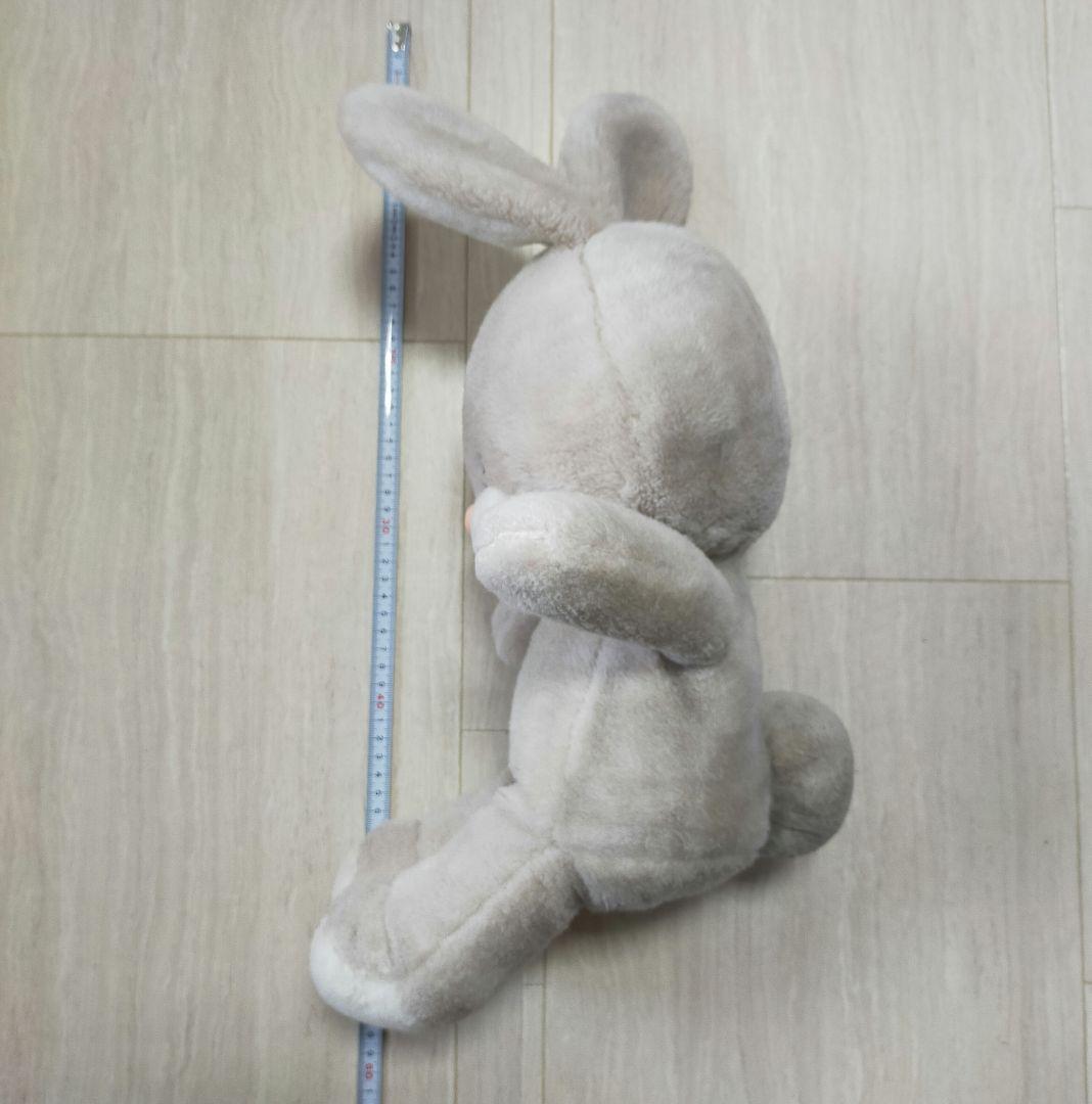 ぬいぐるみ　大　うさぎ　グレー　吉徳　昭和　レトロ　平成　ぬい活