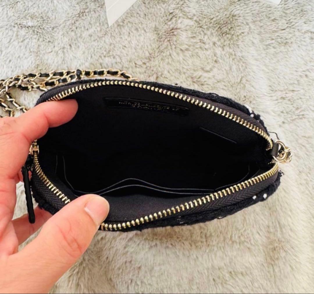 CHANEL ツイードチェックショルダーバッグ　非売品　ノベルティグッズ