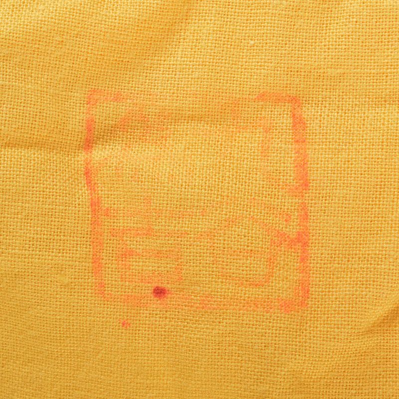 九谷焼　三代三ツ井為吉作　色絵山水紋　花生　共布共箱　M　R6752B