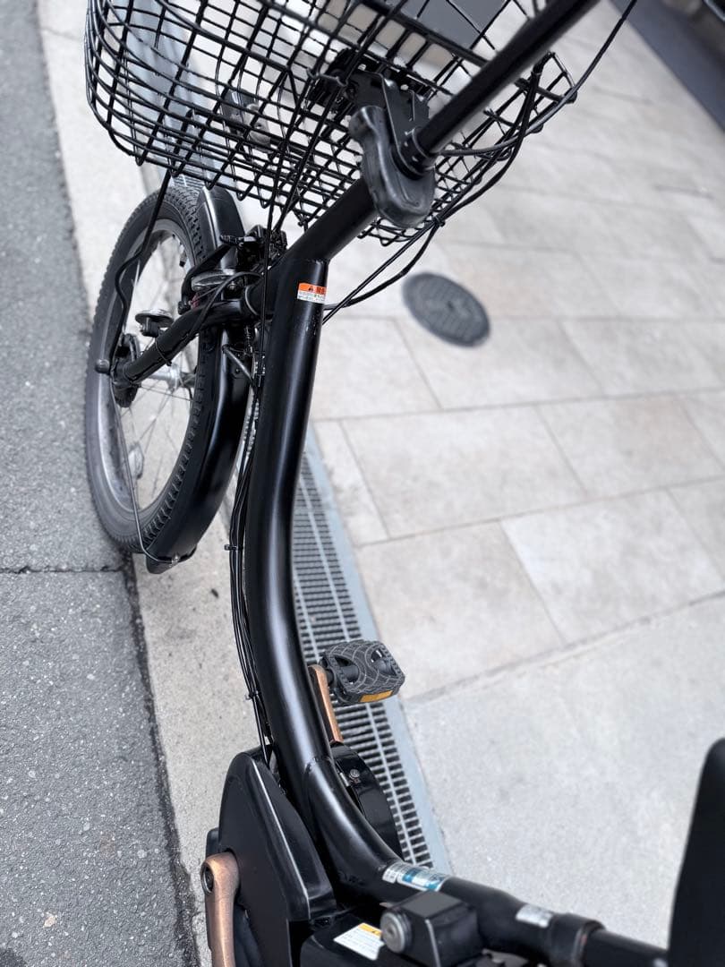 大阪府　子供乗せ　ヤマハ　電動アシスト自転車 チャイルドシート付き ブラック