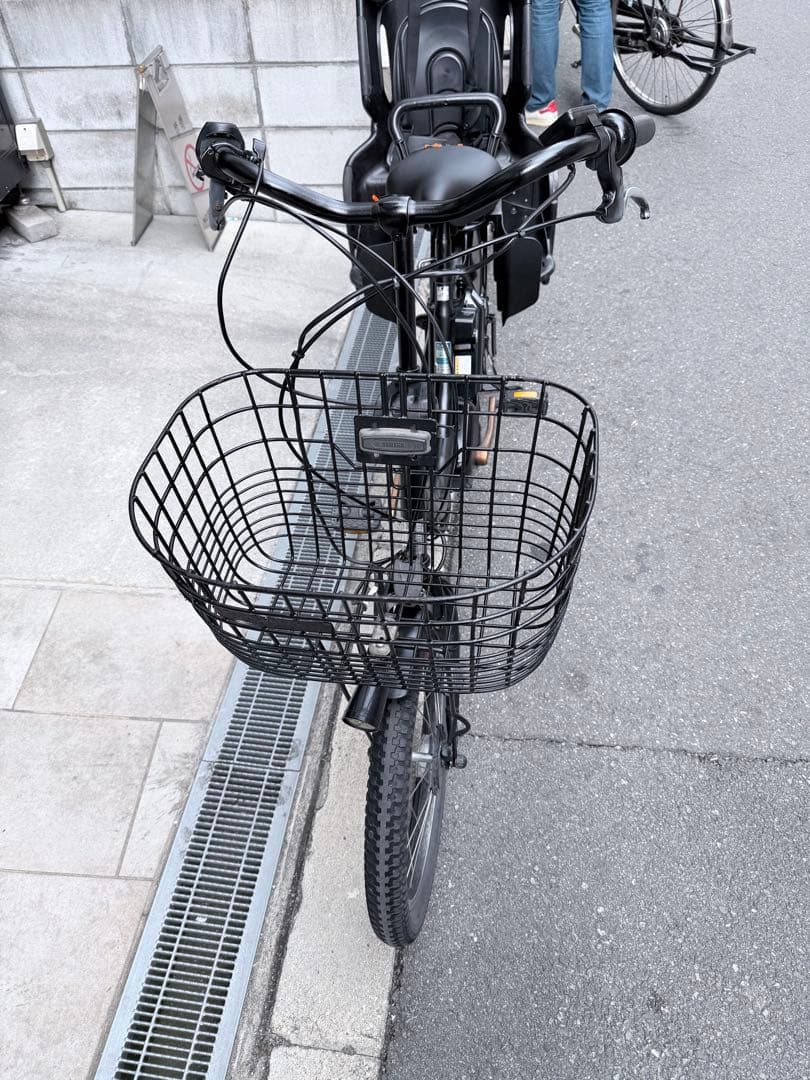 大阪府　子供乗せ　ヤマハ　電動アシスト自転車 チャイルドシート付き ブラック