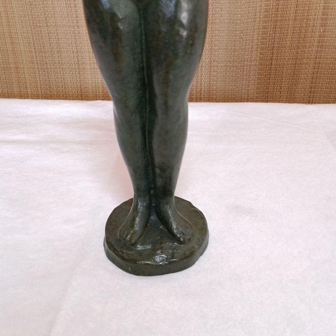 ＊ブロンズ彫刻 女性像 王冠