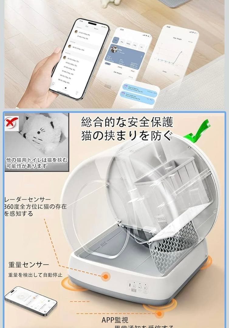 中古ネコ　全自動スマートトイレ