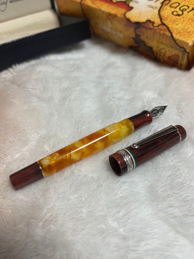 ☆日本限定50本 新品未使用 デルタ 万年筆 エミリアロマーニャ ニブF☆