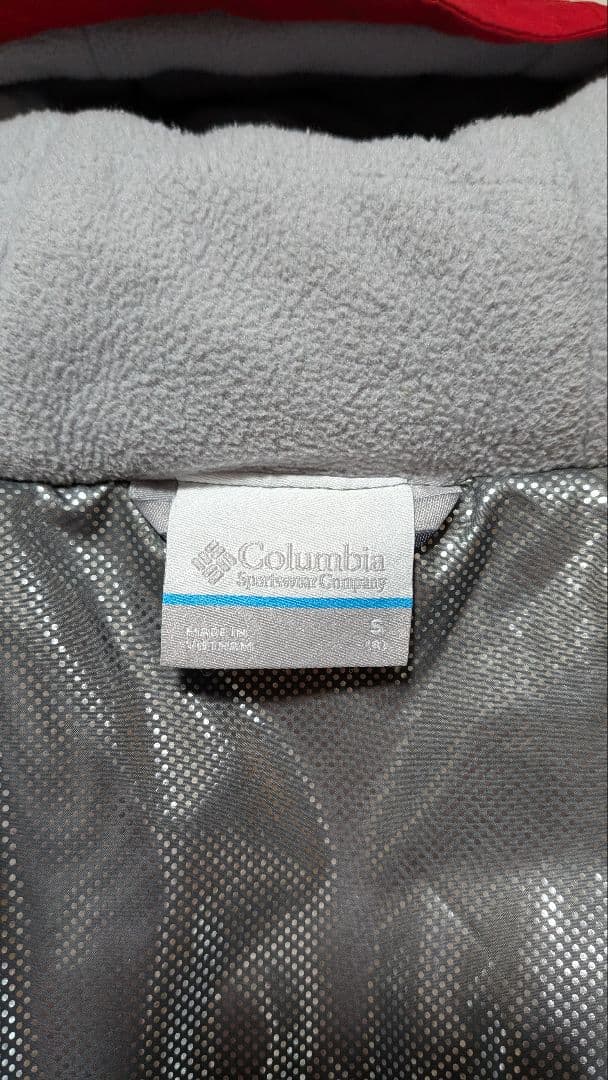 Columbia 子ども用 スノーウエア 赤/グレー スノーパンツ2枚付き