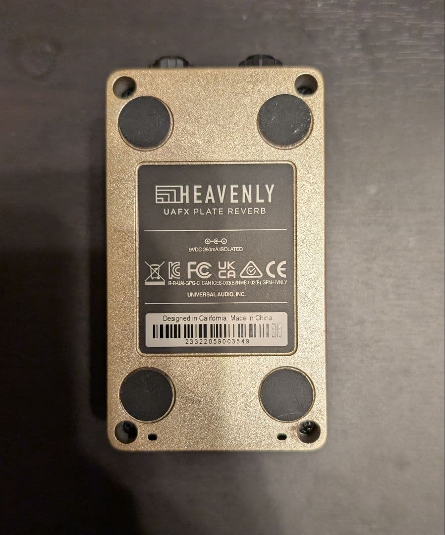UAFX Plate Reverb ゴールド 箱付き