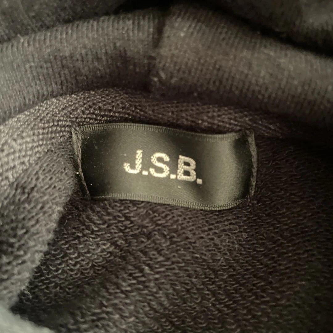 J.S.B. フード付きスウェット ブラック　パーカー