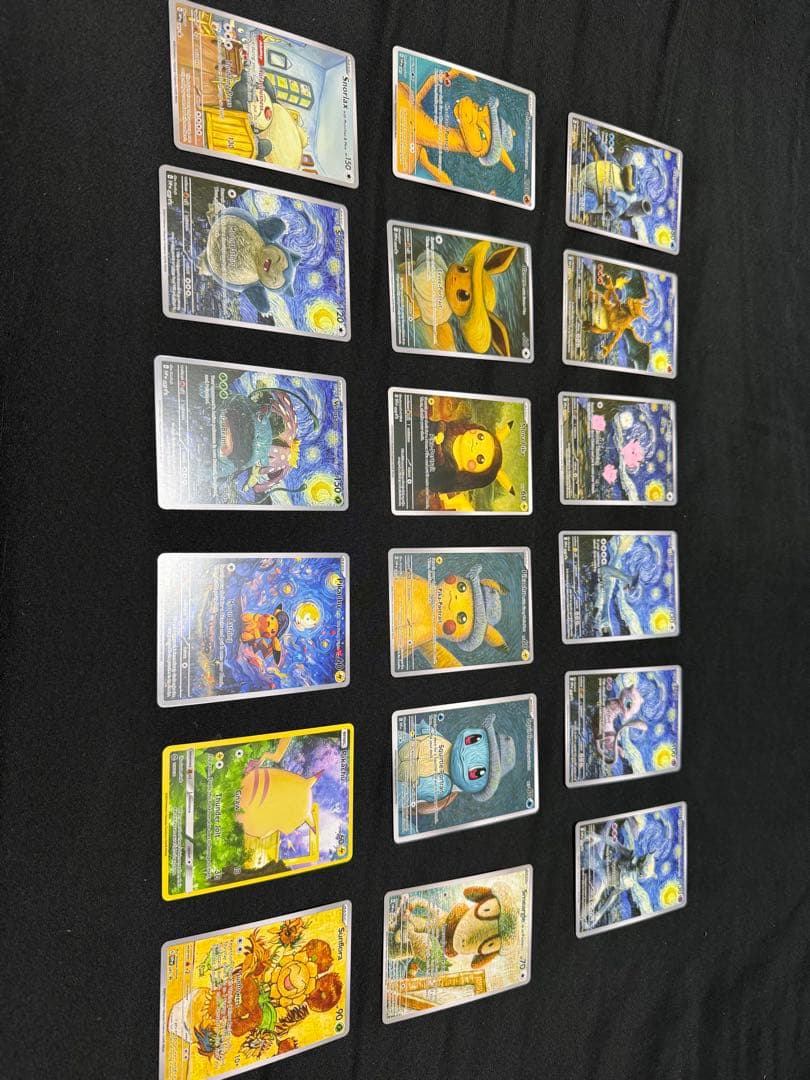 K*a様 「早いもの勝ち」ポケモンカード 星月夜アートカード 18枚セット ピカ
