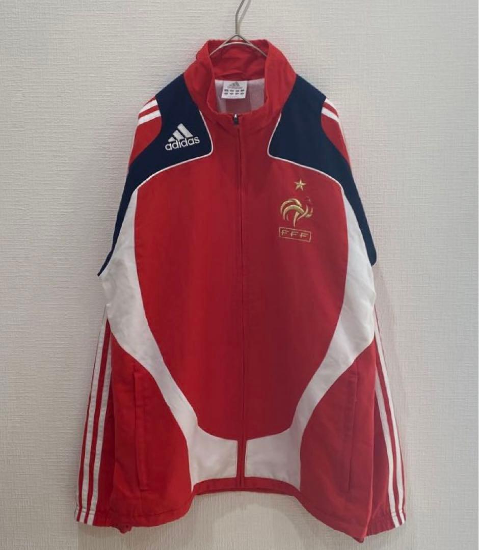 良デザイン！ トラックトップ フランス代表 adidas／トラックジャケット