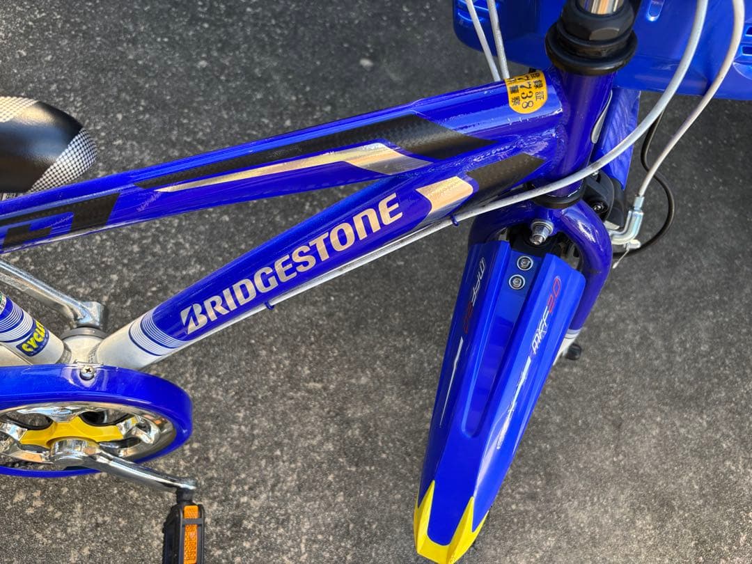 ブリヂストン　キッズ　自転車　20インチ　クロスファイアージュニア　青