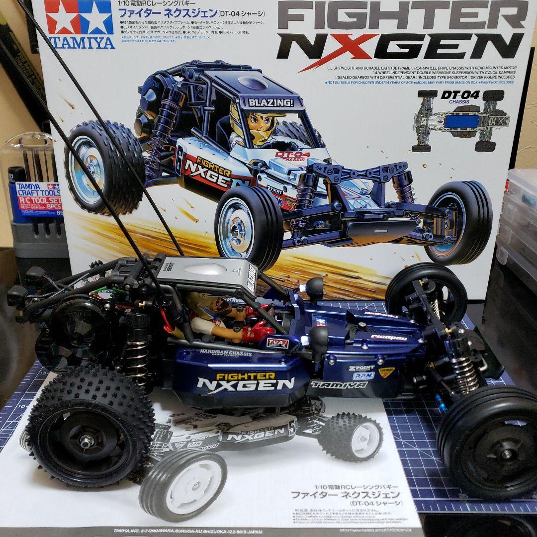 タミヤ DT04 ファイターネクスジェン カスタム サーボ付き、メカレス