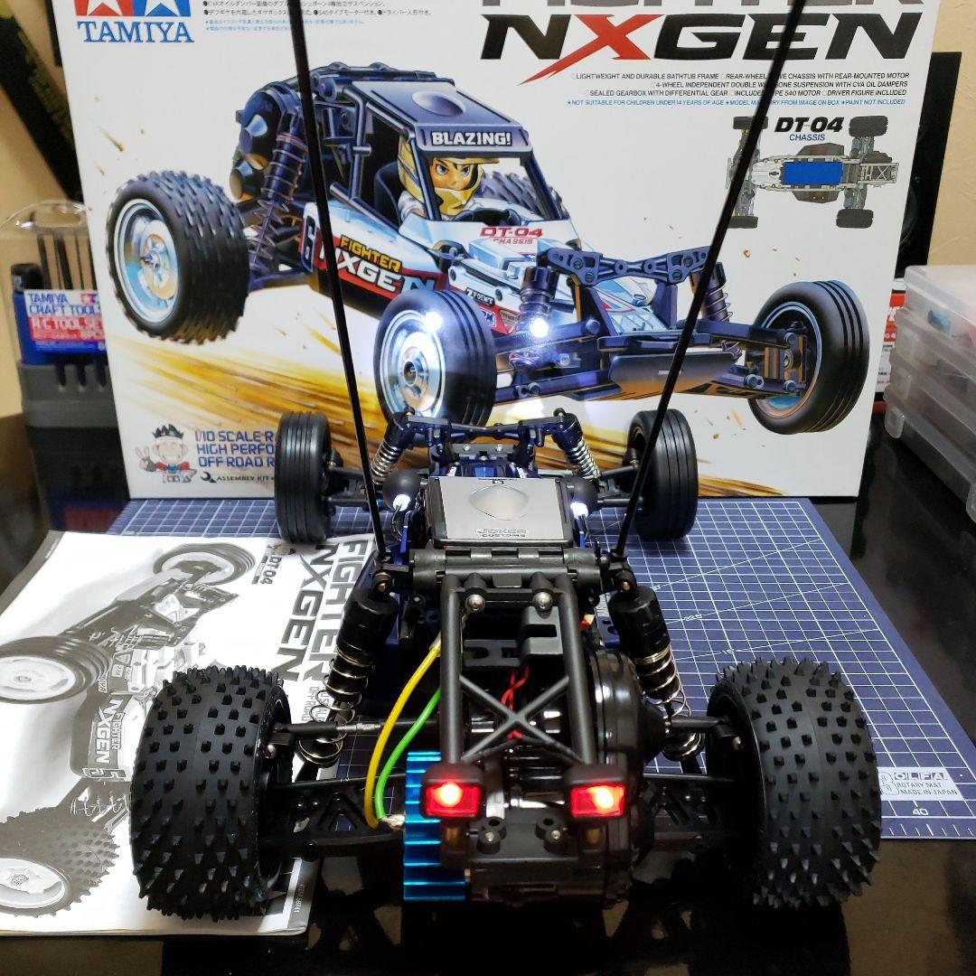 タミヤ DT04 ファイターネクスジェン カスタム サーボ付き、メカレス