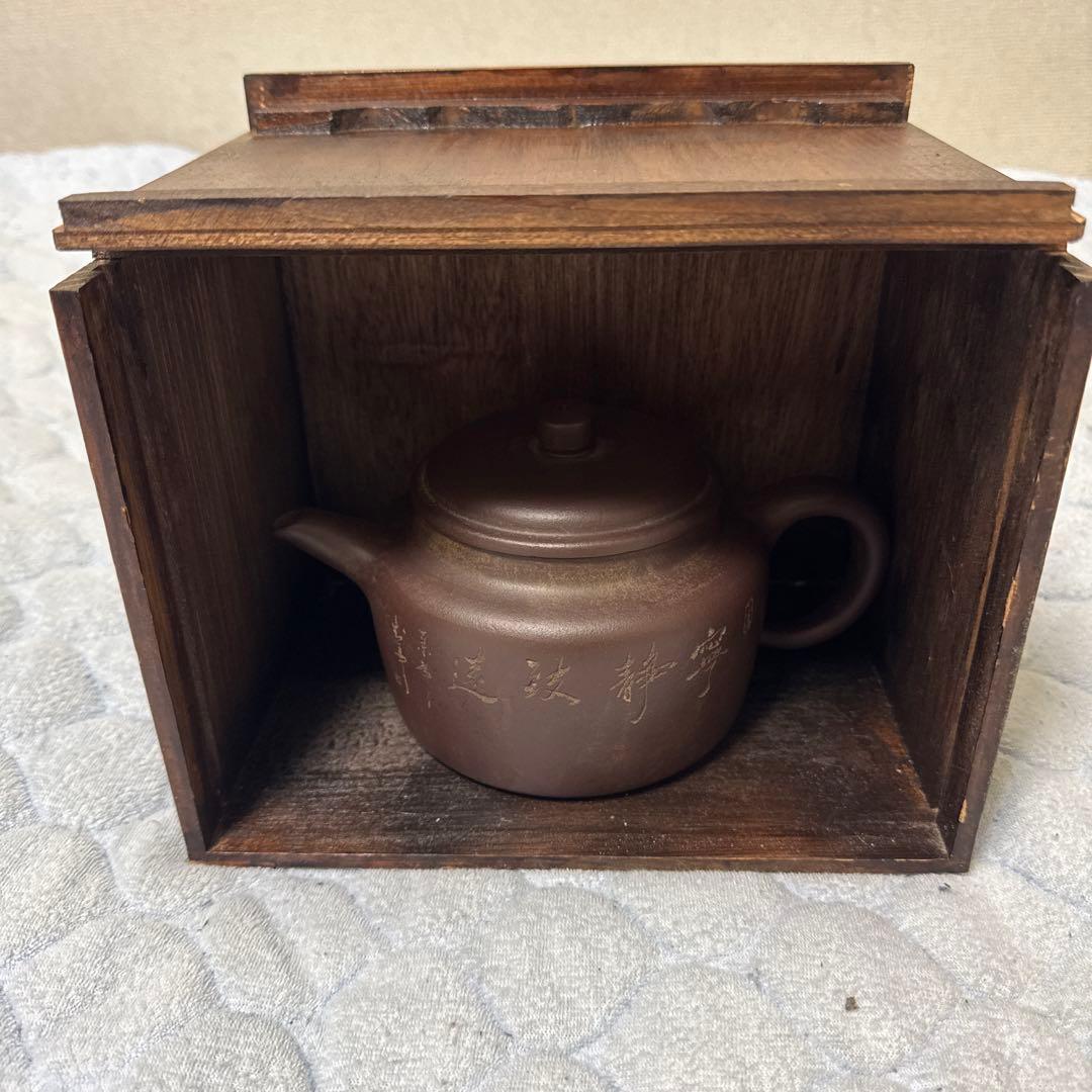 中国美術 清朝 茶壺 在銘 吴雲根 名品 名物 －茶道具