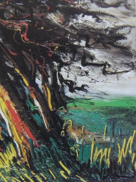 モーリス・ド・ヴラマンク、【木のある風景】、希少画集画より