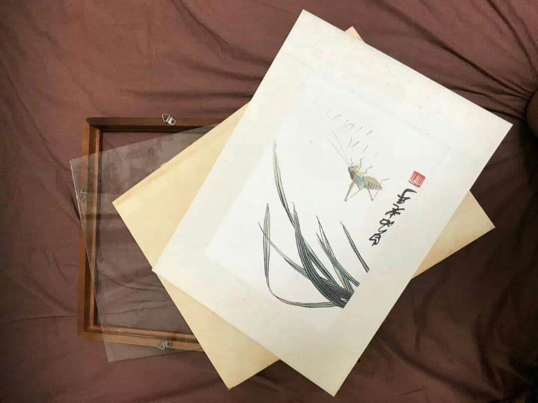 中国画　額付