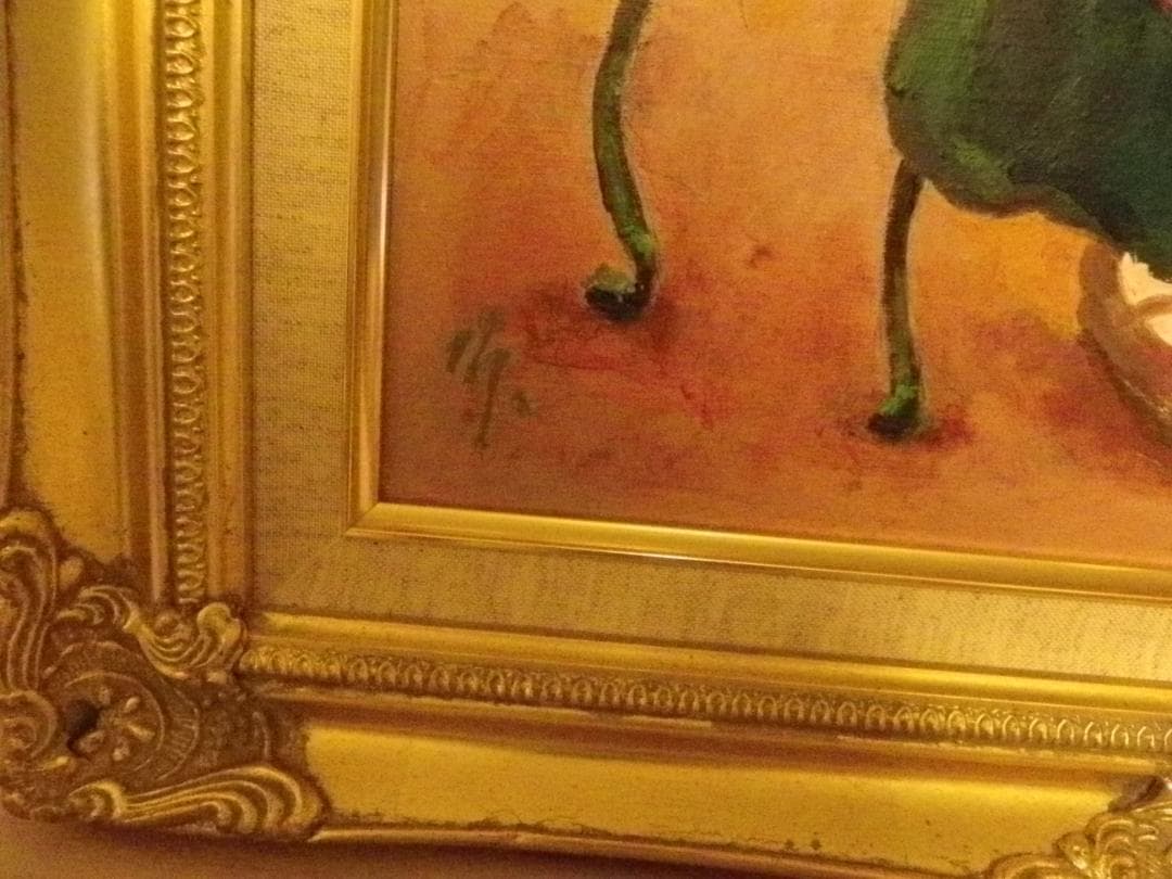 油絵　98歳まで天命を全うした画家　古川　幸　の作品　ドール　F8号