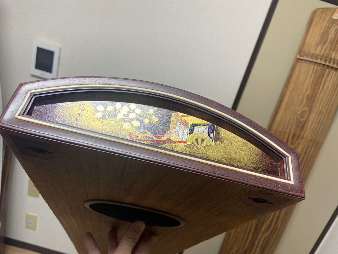 琴　13弦　お琴袋　ゆたん　琴柱　　付　くり甲