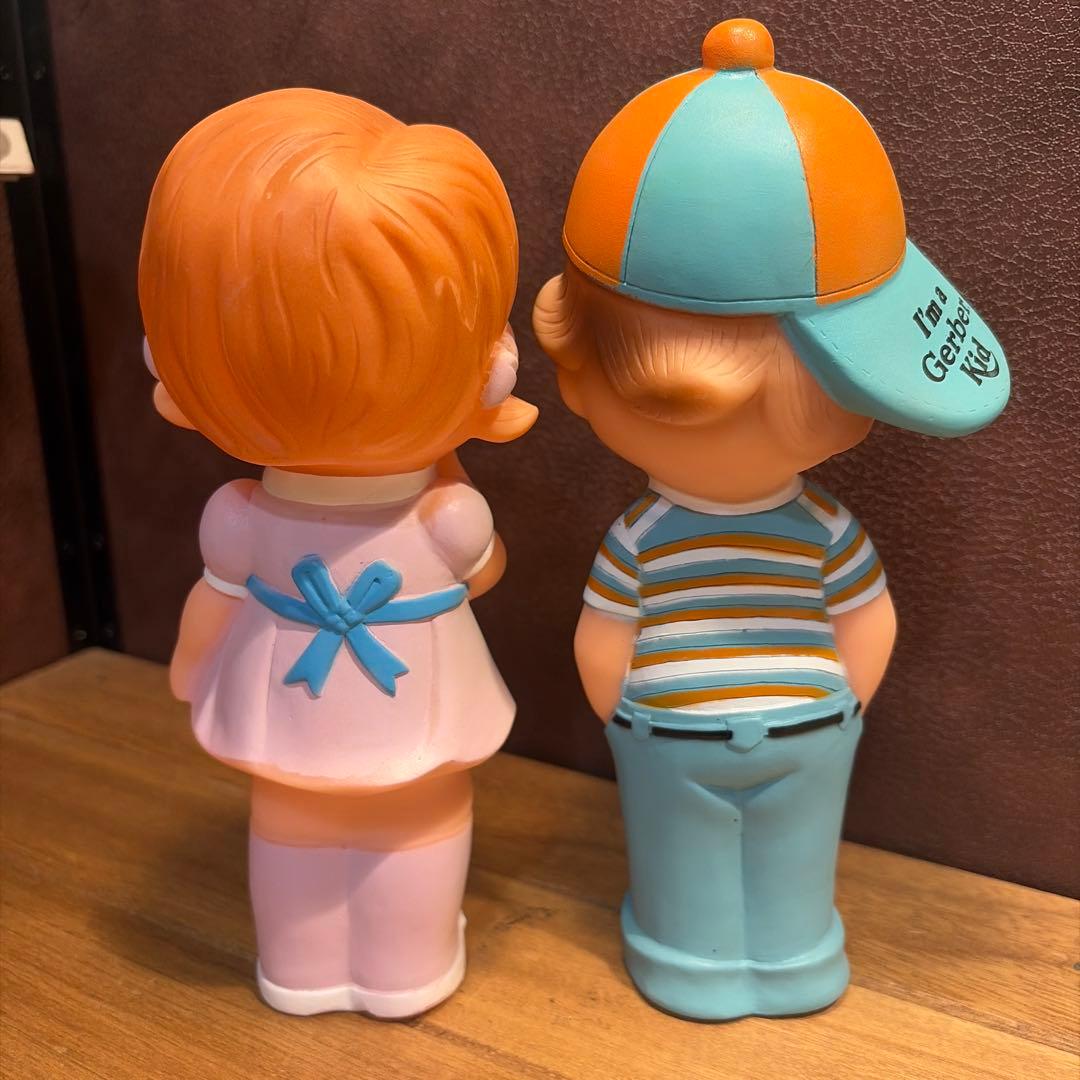 ビンテージ　ガーバーキッドドールガール&ボーイ アドバタイジングフィギュアセット