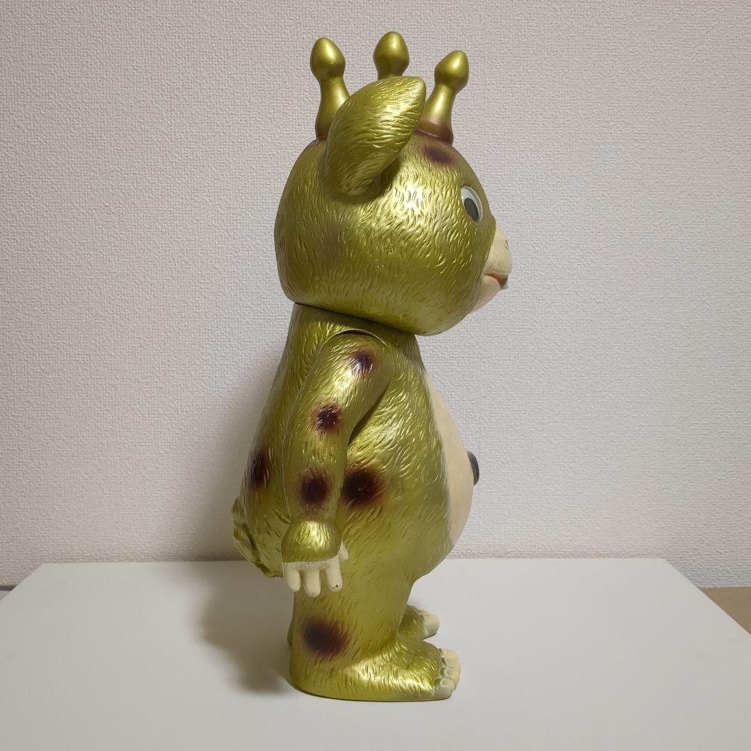 当時物 ジャイアント 快獣ブースカ イヌクマ ソフビ ゴールド 40cm