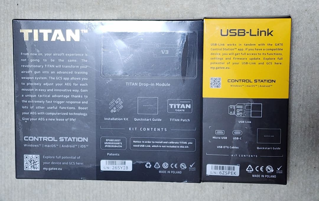 GATE TITAN 電子トリガー 電動ガン V3 USB-LINK