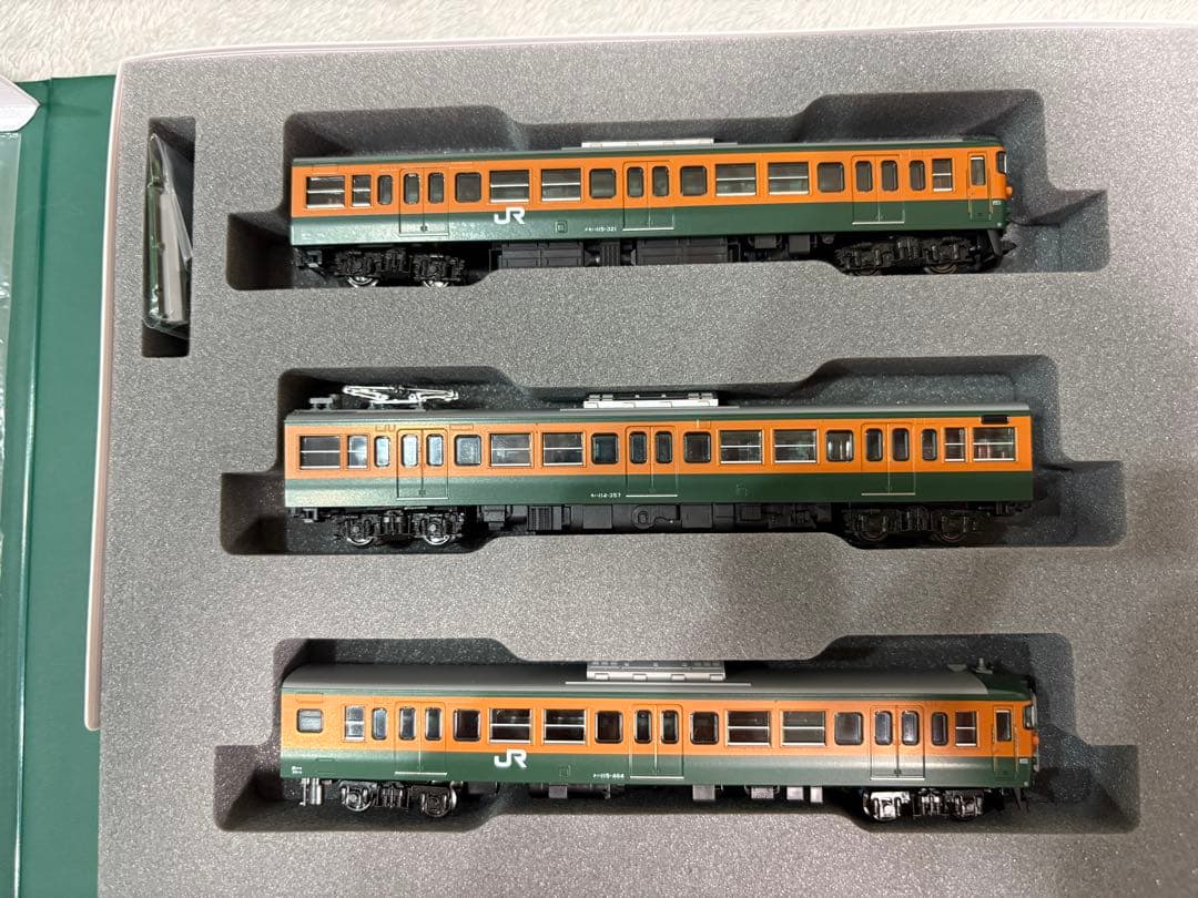 115系　岡山電車区　湘南色　300番台　3両セット　10-1809 KATO