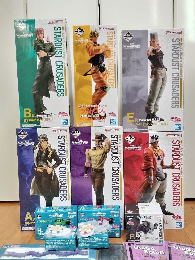 一番くじ ジョジョの奇妙な冒険 A賞〜F賞 ラストワン賞 フィギュアフルコンプ