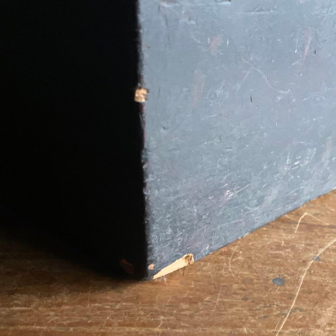 日本の古道具 古い 木箱 塗りの箱 古道具 アンティーク オブジェ