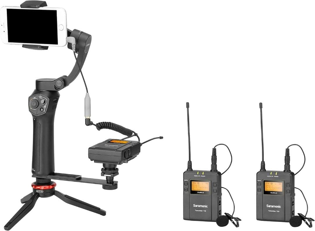 Saramonic ワイアレスデュアル超小型マイクロホンすマイクロフォンシステム